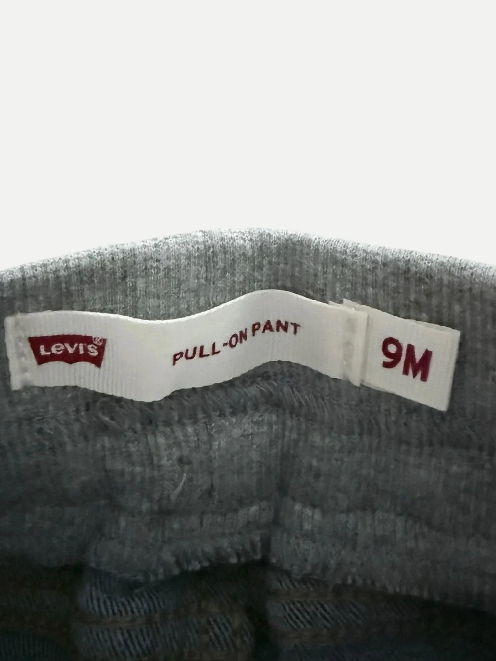 Levi’s Baby 9M Pull-On Jeans Vintage Sky Distressed Cuffed Stretch Denim NWT